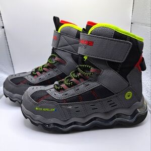 Skechers Turbowave Polar Black Red Lime S Lights size 11 1/2
